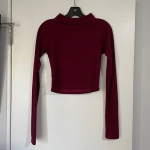 The Fifth Label Burgundy Crop Top Sz S